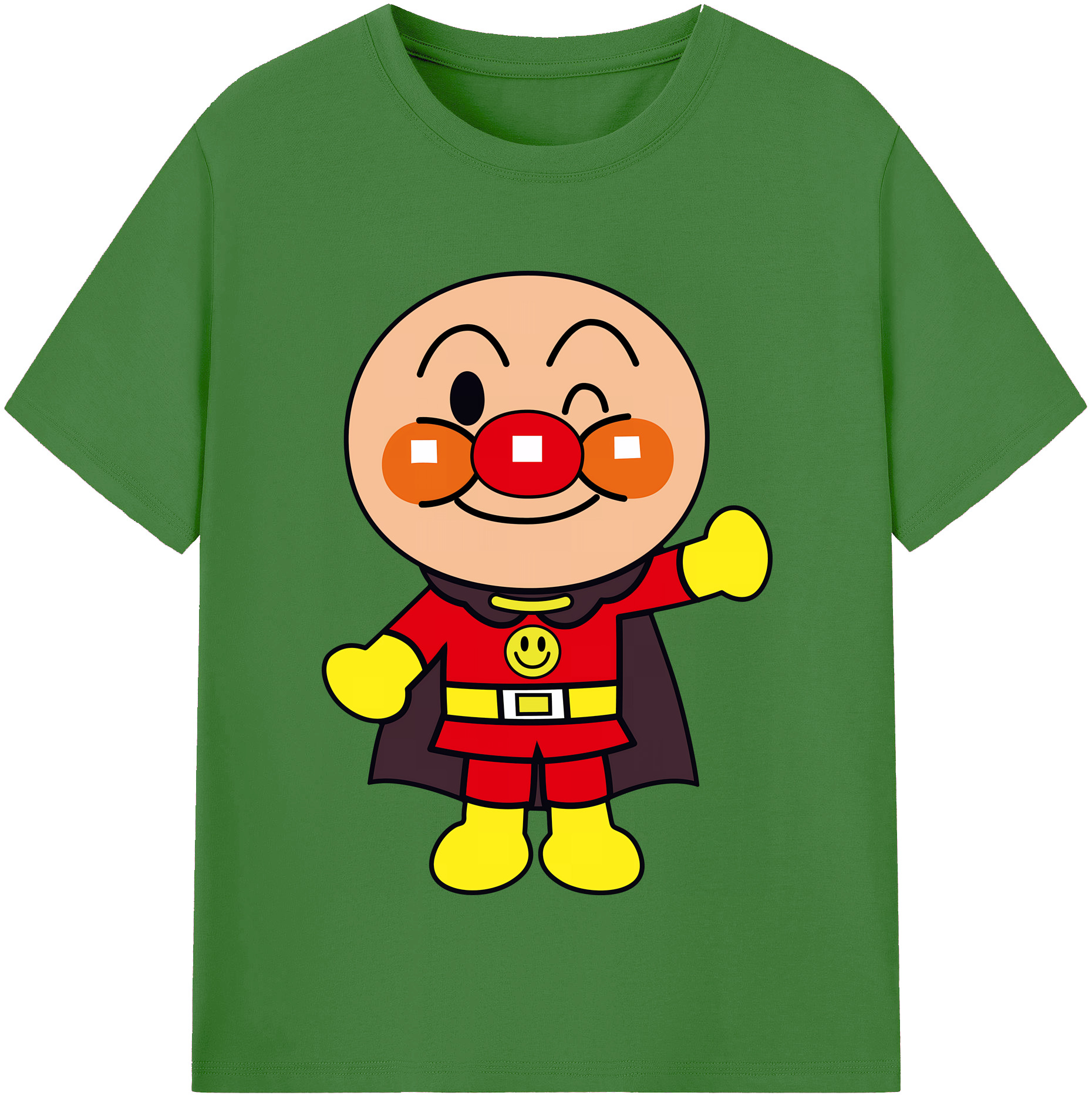 （画像用） アンパンマン Anpanman レディースカジュアルプリントTシャツ（綿100％）